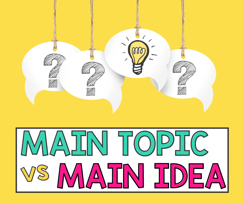 The #1 Way to Teach Main Topic vs Main Idea In A Paragraph - Simply