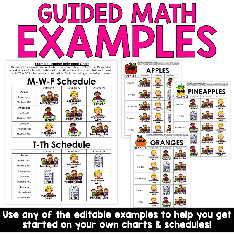 Guided Math & Guided Reading Centers Rotation Charts Editable Bundle Simply Creative Teaching Guided Math & Guided Reading Centers Rotation Charts Editable Bundle Simply Creative Teaching