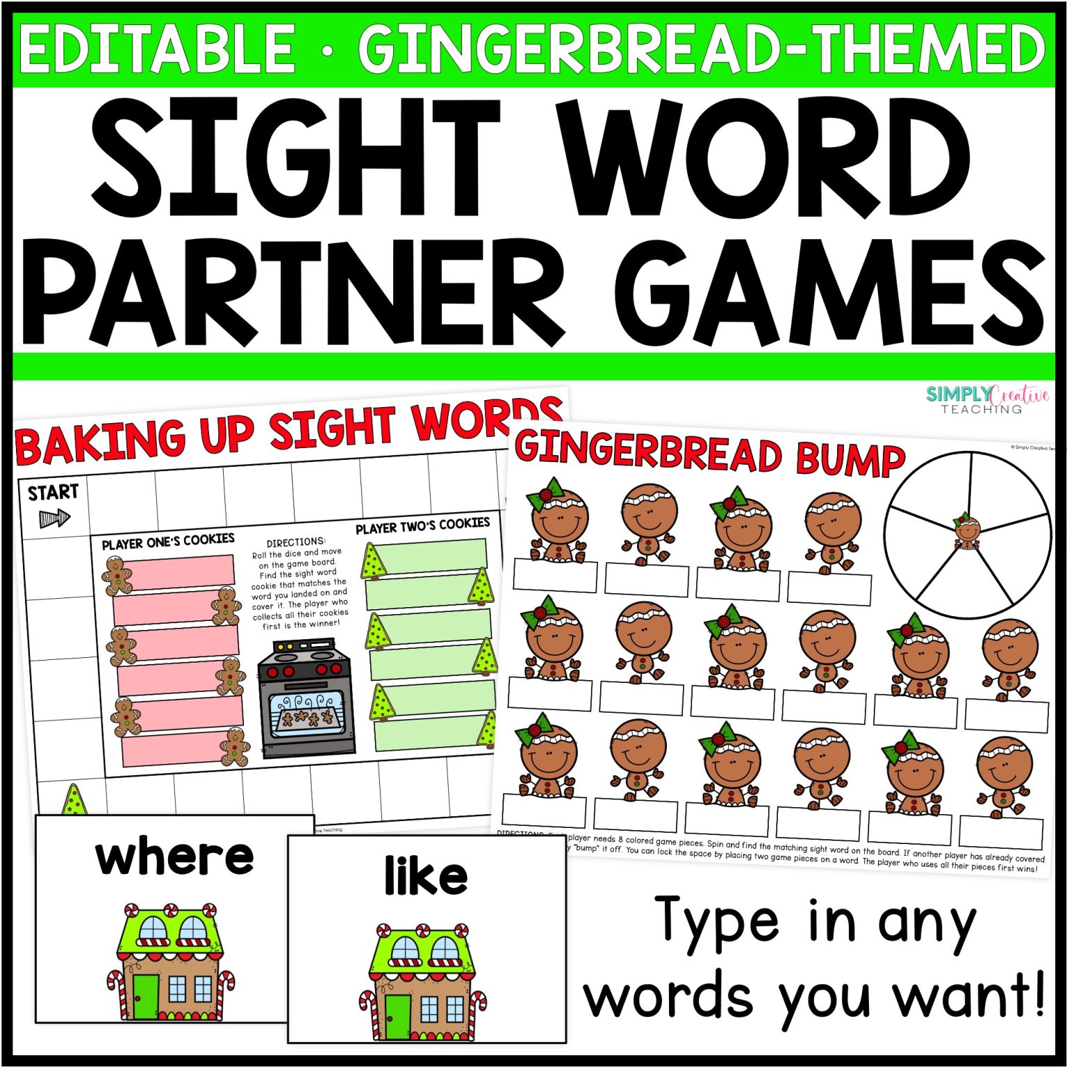 Free Editable Sight Word Games - Simply Creative Teaching