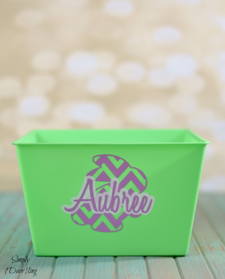 Personalized Chevron Easter Basket