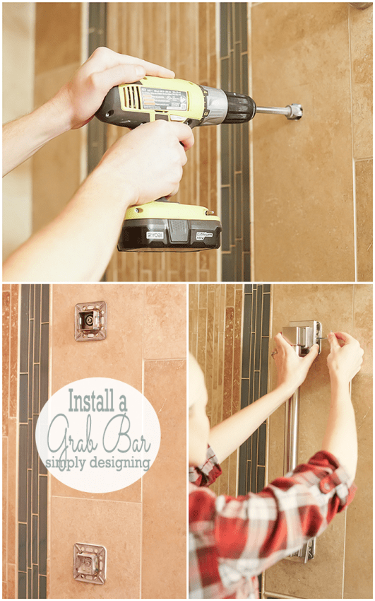 Master Bathroom Remodel Part 12 { Install Bathroom Accessories