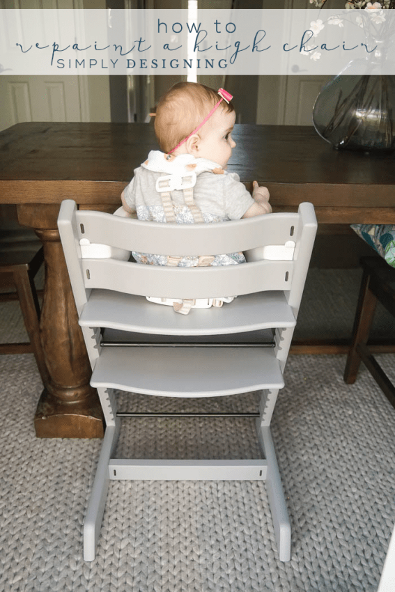 How to Repaint a High Chair Simply Designing with Ashley