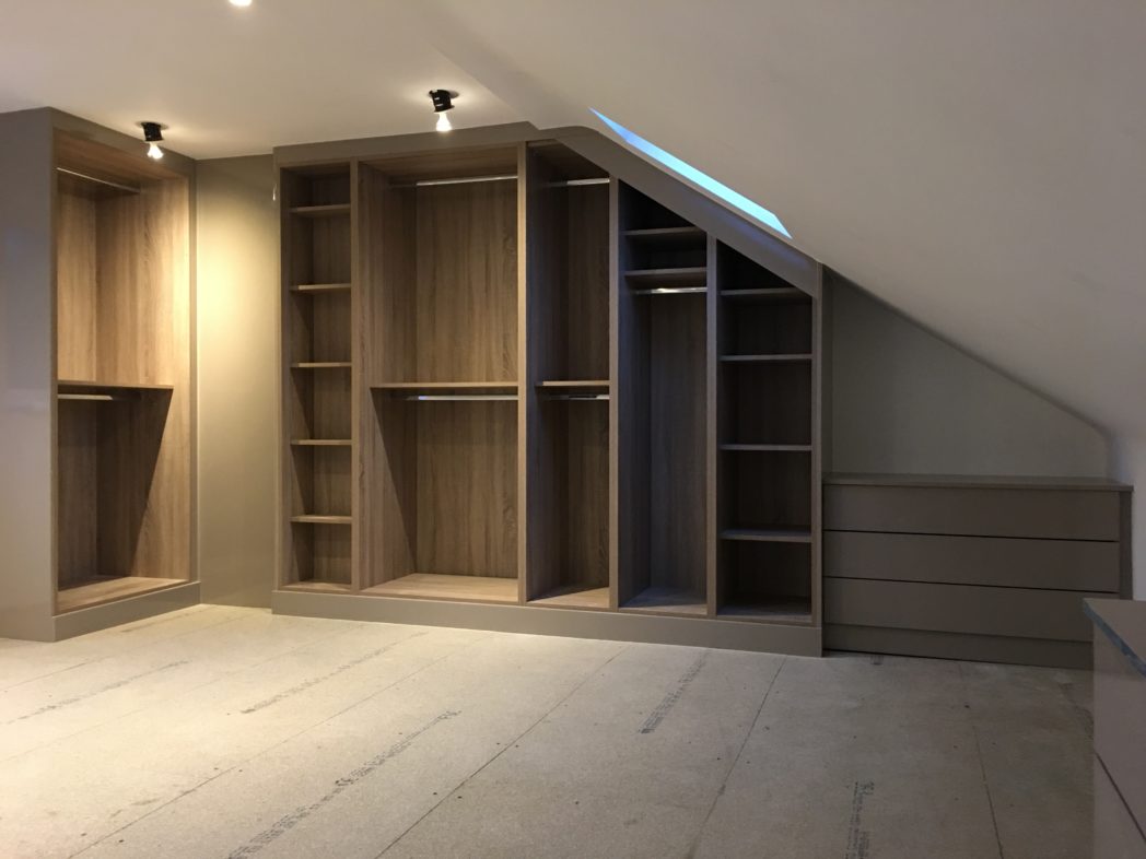 Fitted Wardrobes in a loft conversion Simply Fitted Wardrobes