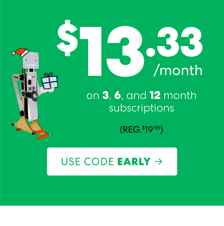 Kiwi Crate Discount 13.33 per Month