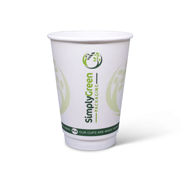 16oz Double Wall Hot Paper Cup Simply Green Packaging