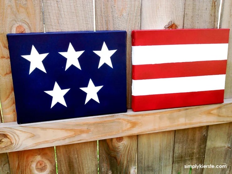 DIY Canvas Flag Decor Simply Kierste Design Co.