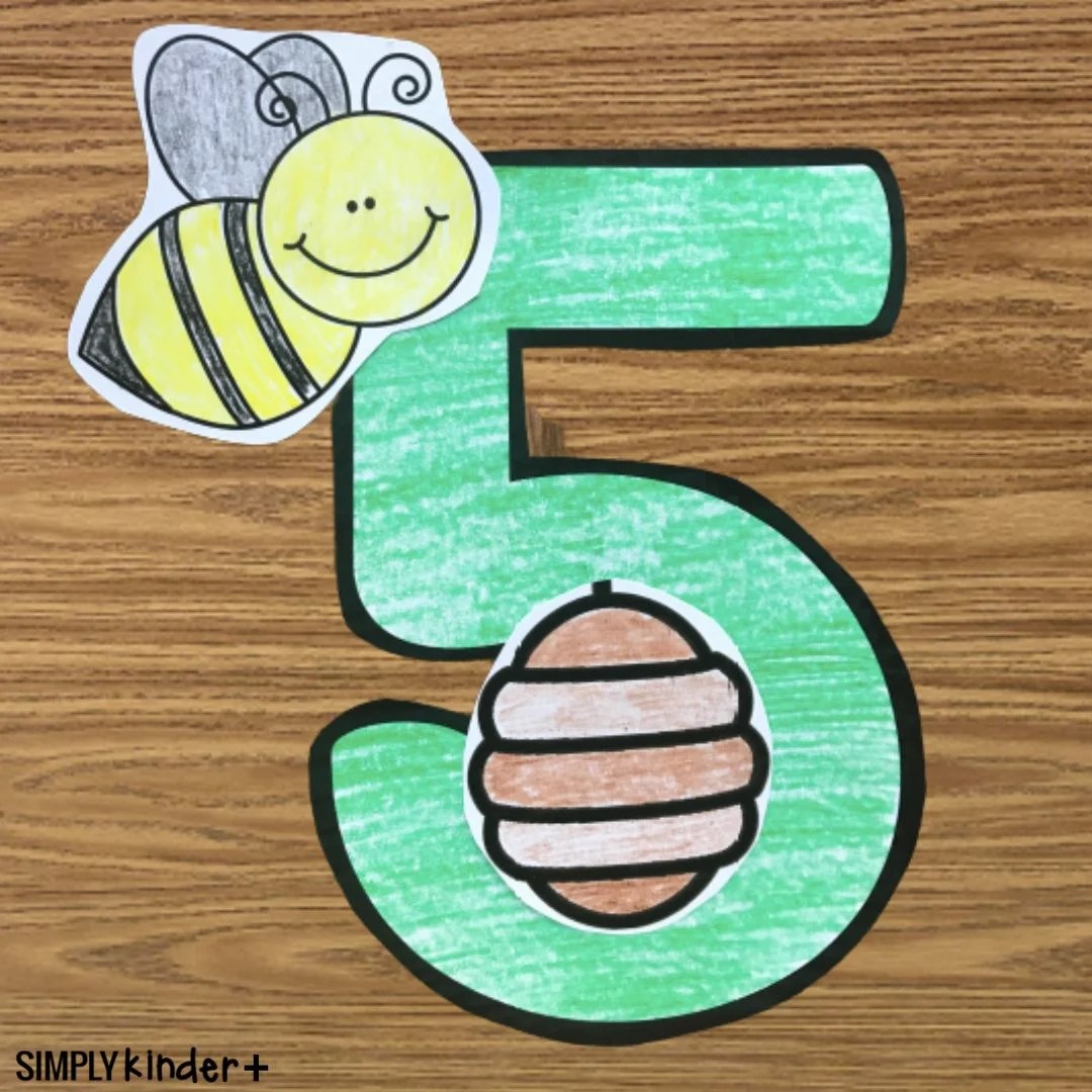 Number 5 (Five) Craft Simply Kinder Plus