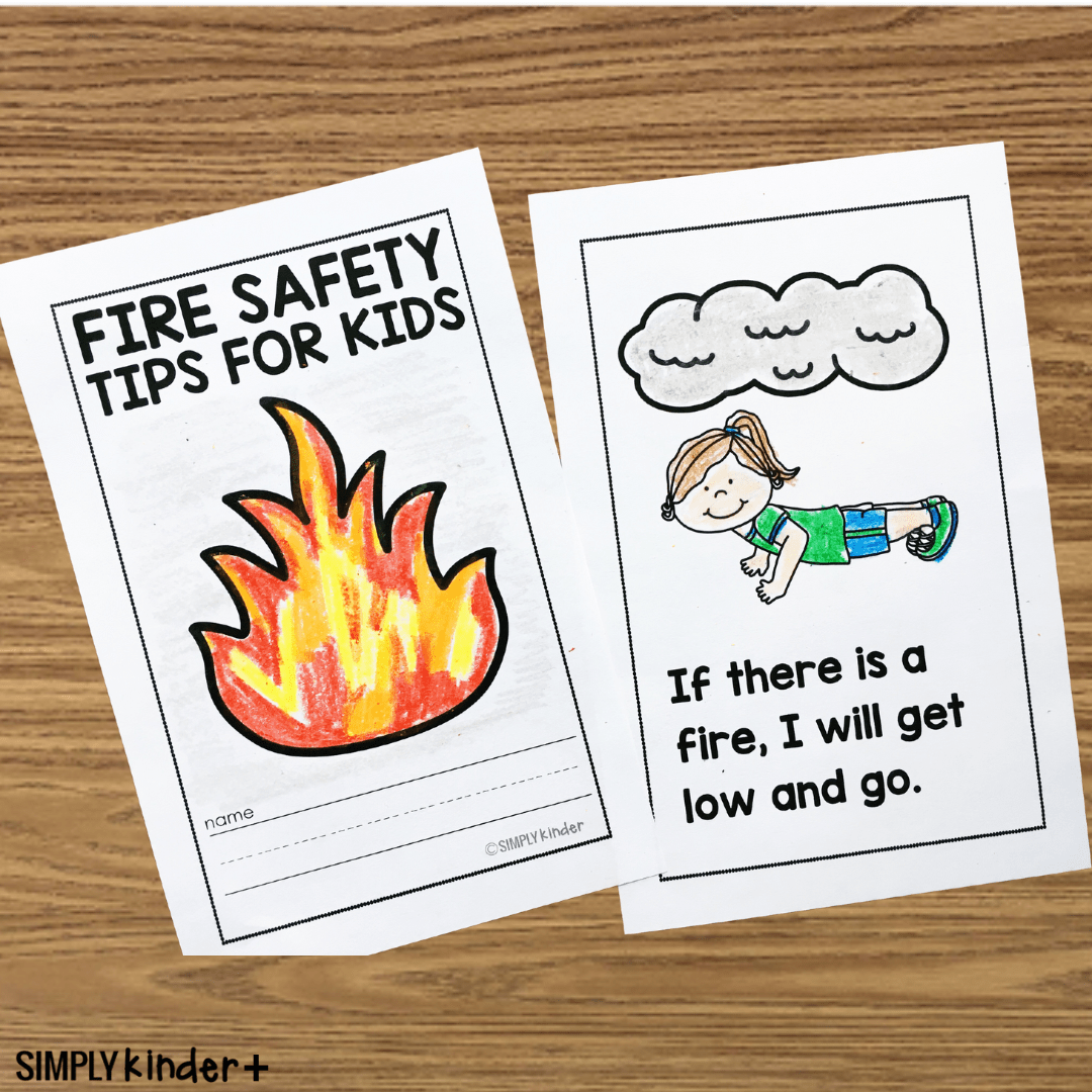 Fire Safety Tips for Kids Easy Reader Simply Kinder Plus