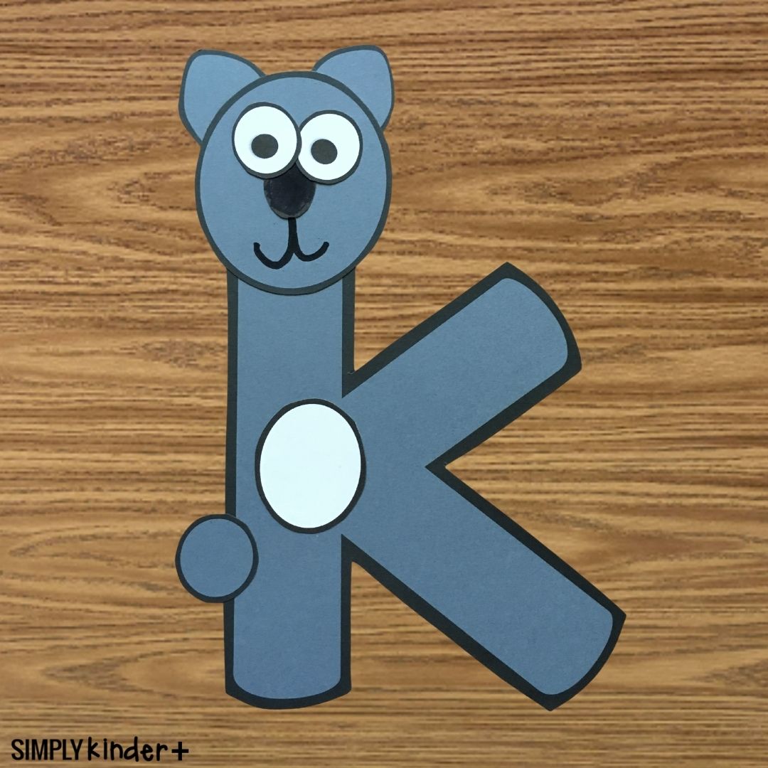 Lowercase Letter K Alphabet Craft Simply Kinder Plus