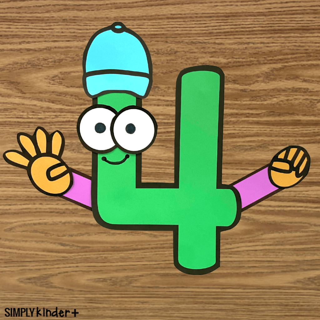 Number Four (4) People Craft Simply Kinder Plus