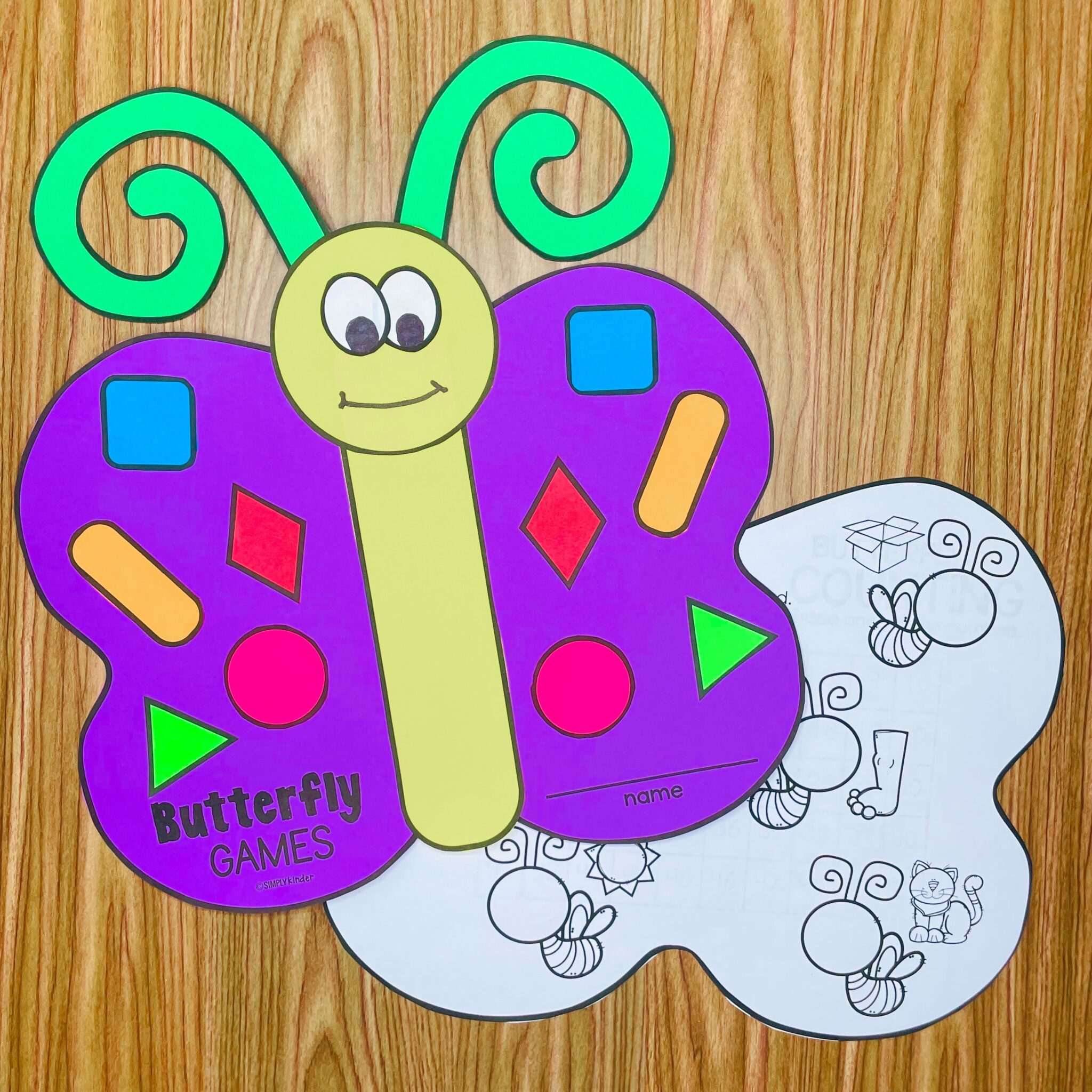 Butterfly Games Book with Craft Cover Simply Kinder Plus