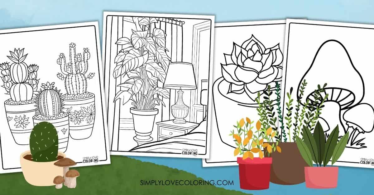 Plant Coloring Pages Free PDF Printables Plant Parts Coloring Worksheet