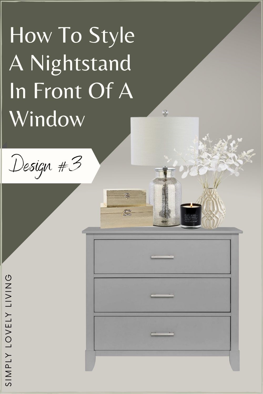 How To Style A Nightstand In Front Of A Window [That Actually Looks