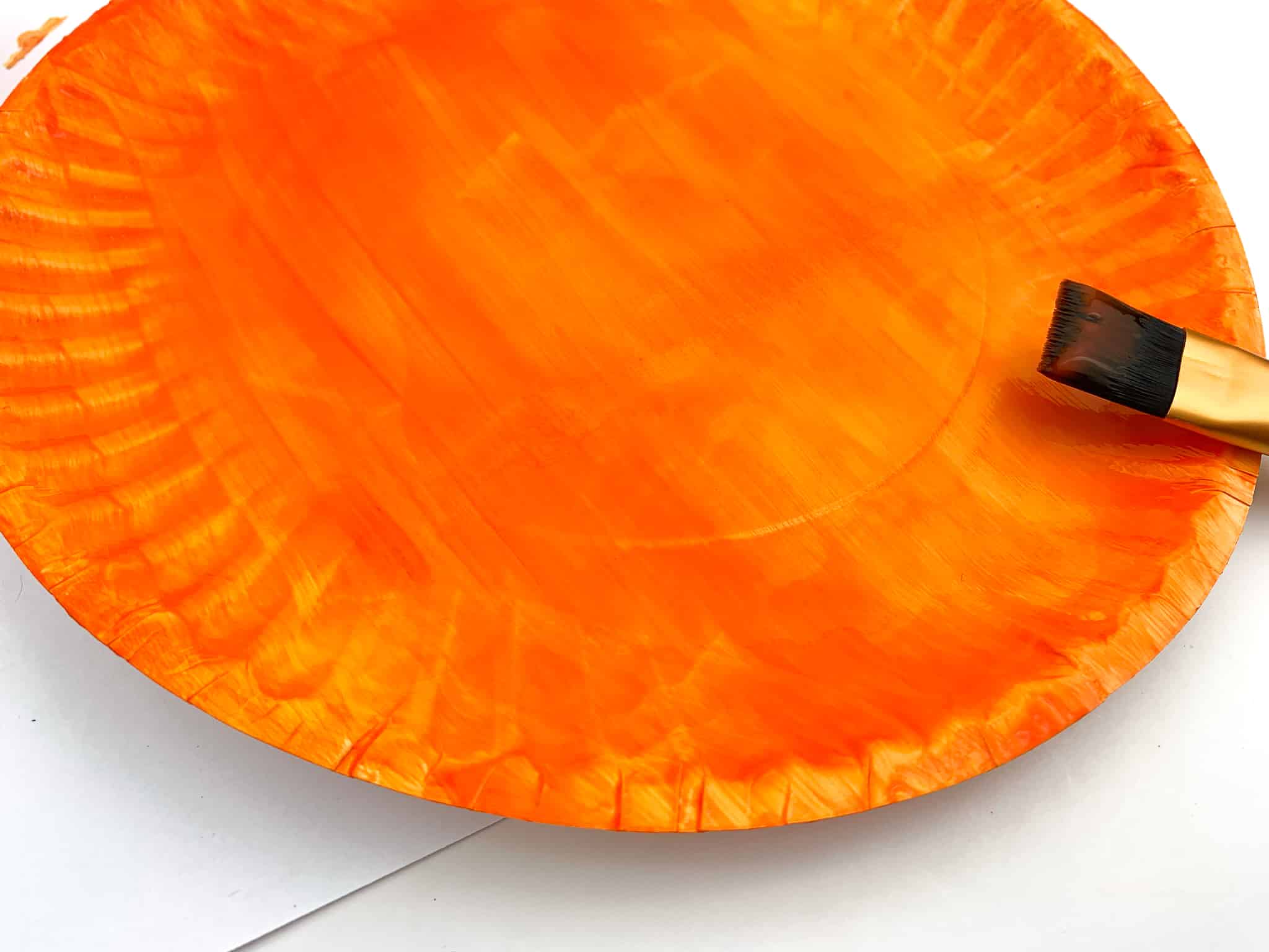 Easy Pumpkin Paper Plate Craft Simply Love Printables