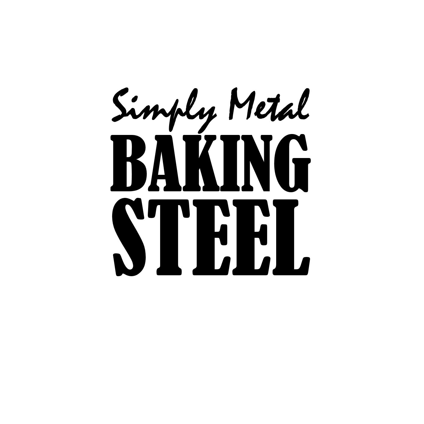 Baking Steel Square 30cm x 30cm for Bread or Pizza Simply Metal