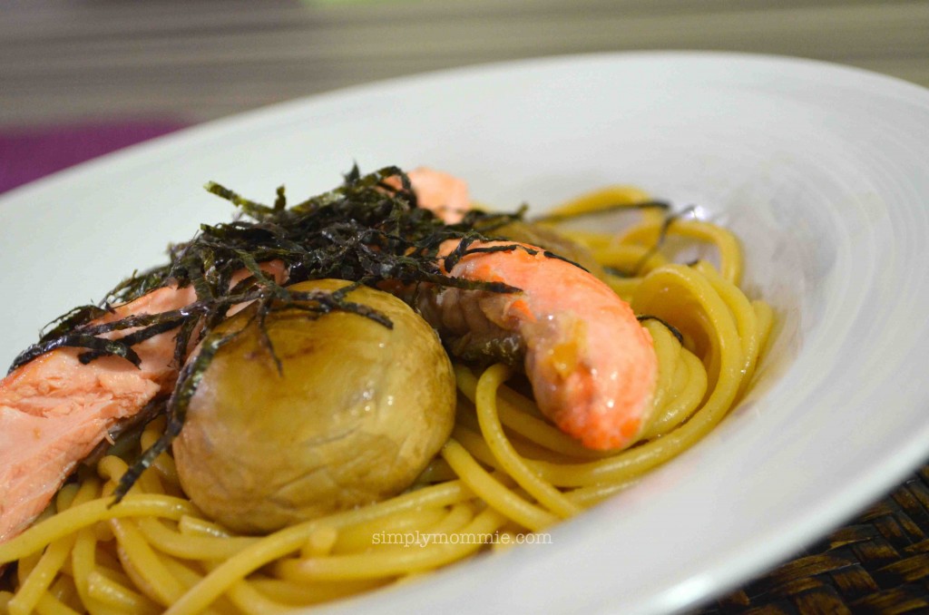 Salmon mushroom wafu pasta recipe Simply Mommie