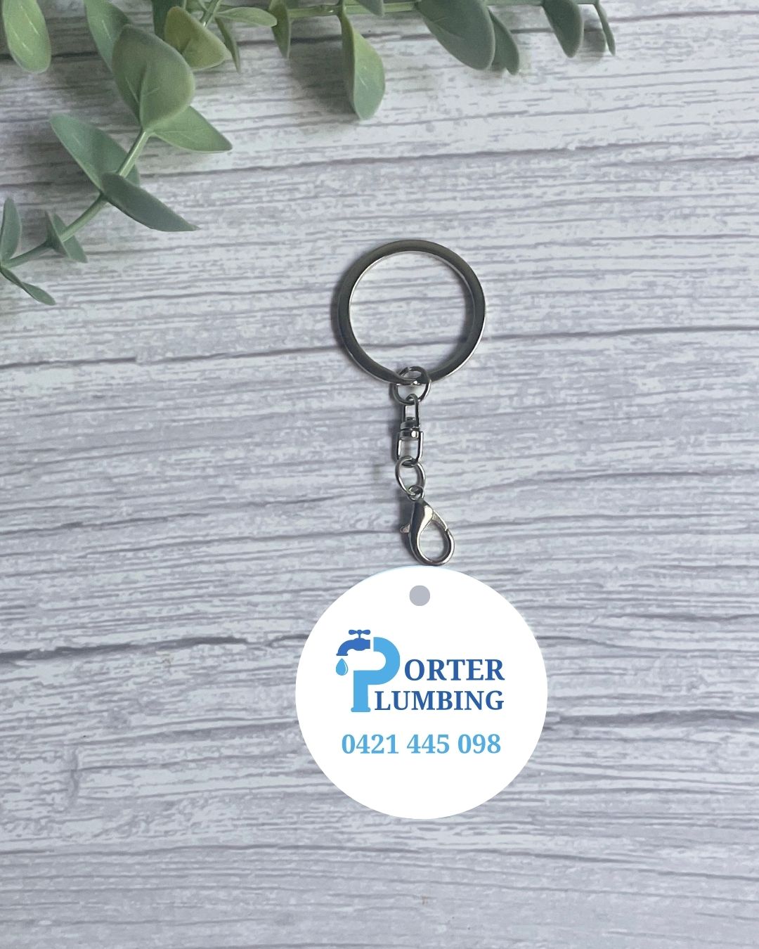 Business Logo Keyring