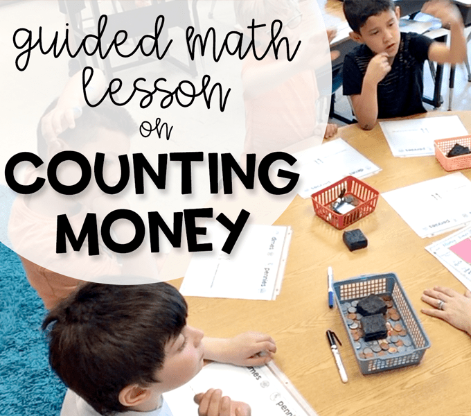 Second Grade Guided Math Counting Money Lesson Simply Skilled in Second