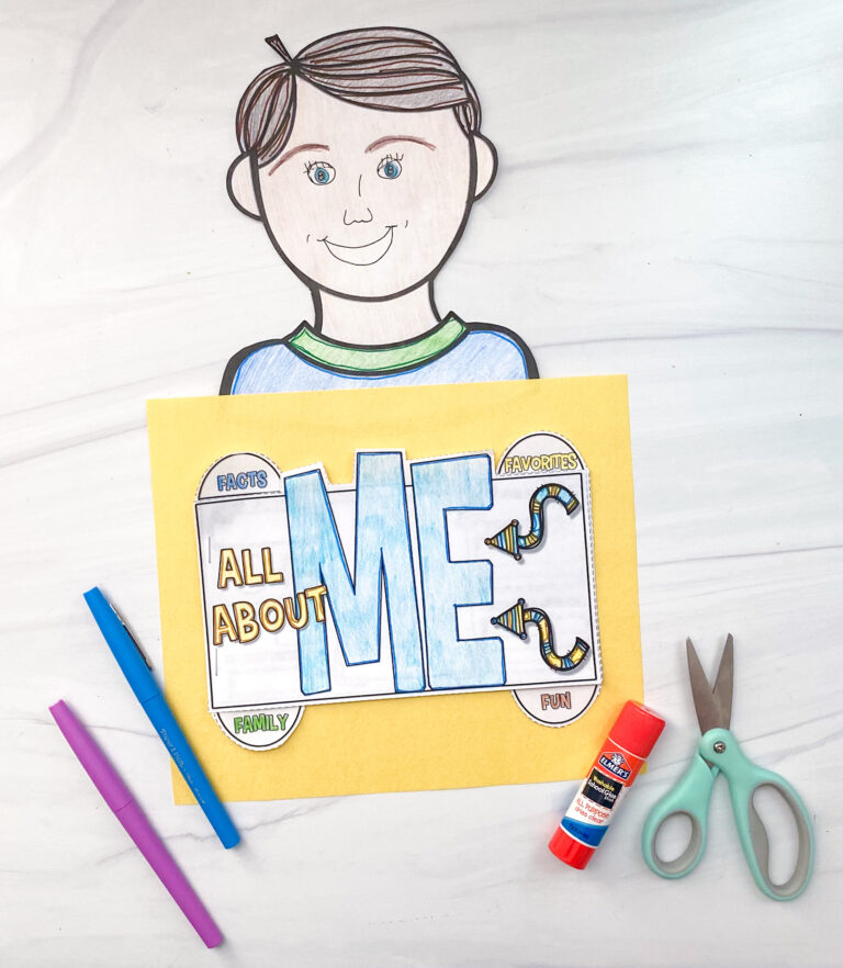 All About Me Project - Back to School - Simply Skilled In Second