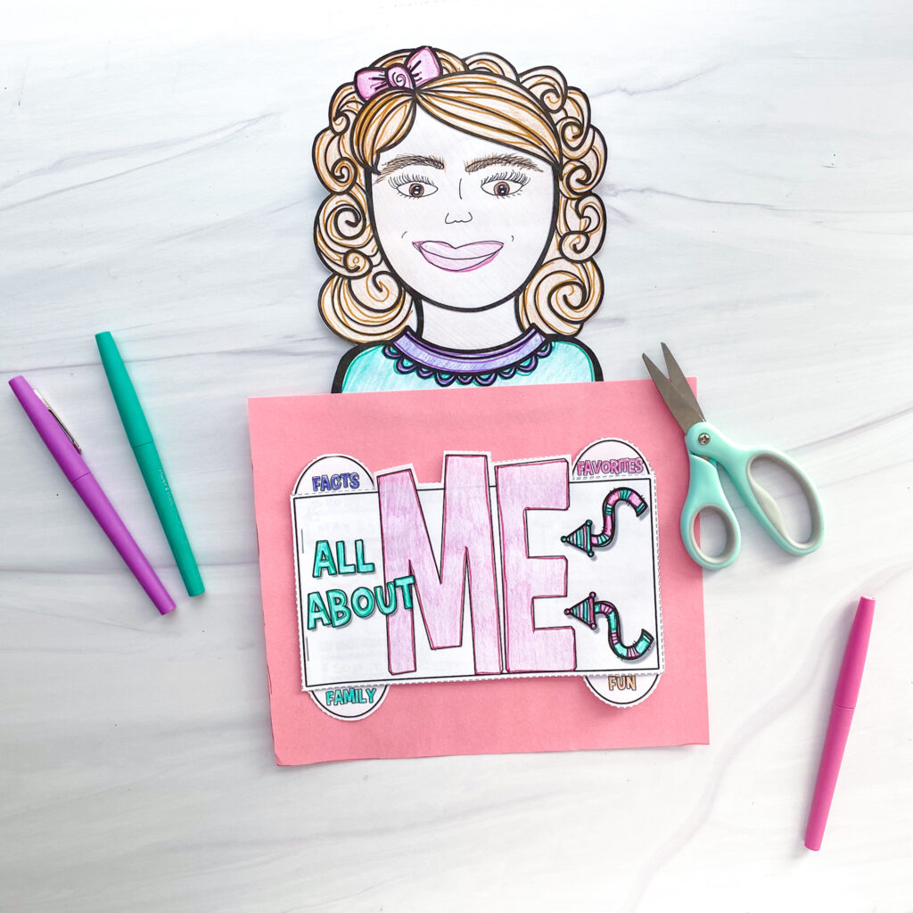 All About Me Project - Back to School - Simply Skilled In Second