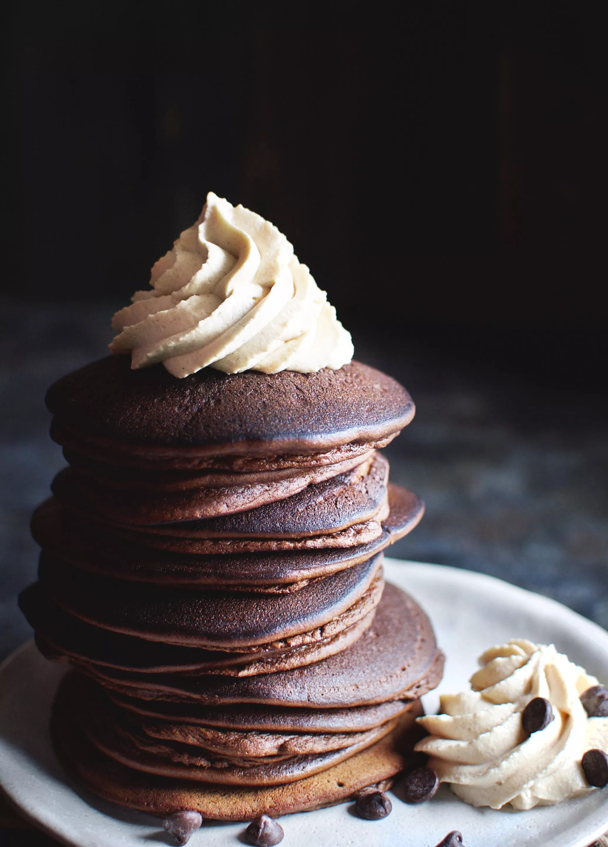 LowCarb Chocolate Pancake Peanut Butter Recipe Simply So Healthy