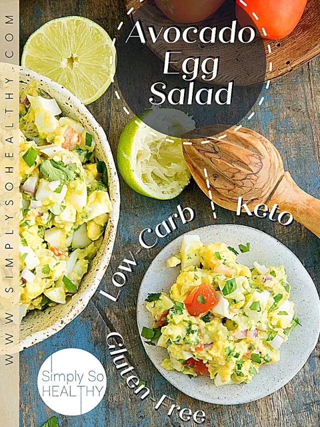 Avocado Egg Salad (Keto Low Carb) Simply So Healthy