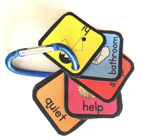 Visuals ring from Simply Special Ed for students with Autism