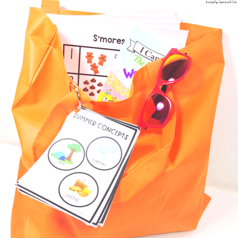 This is an end of the year gift specifically designed for special education students. Teachers can provide parents with resources for the summer while also giving there students a fun gift! Families are able to work on carry over skills with the tools provided!