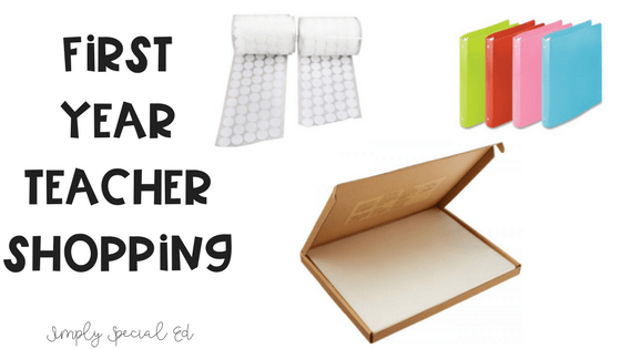 first year teacher shopping for special education