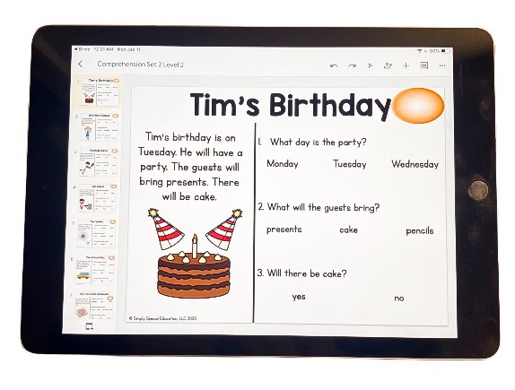 Leveled Comprehension level 2