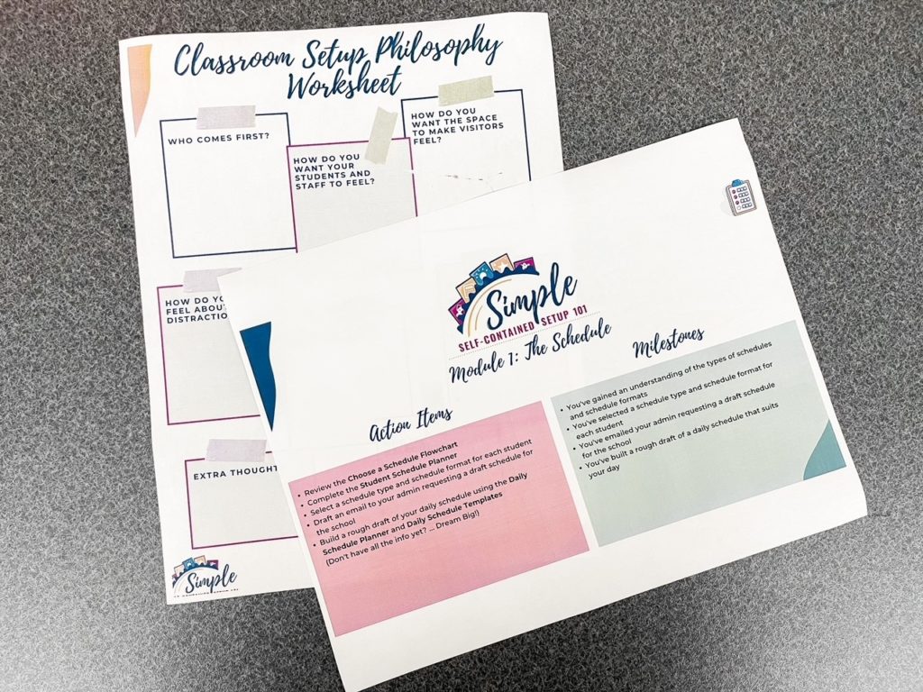 resources included in the course