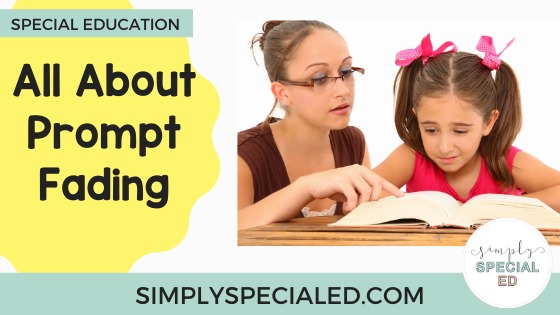 Want to learn about prompt fading, what prompt fading is and why we do it? It is not just best practice, it helps student learning!