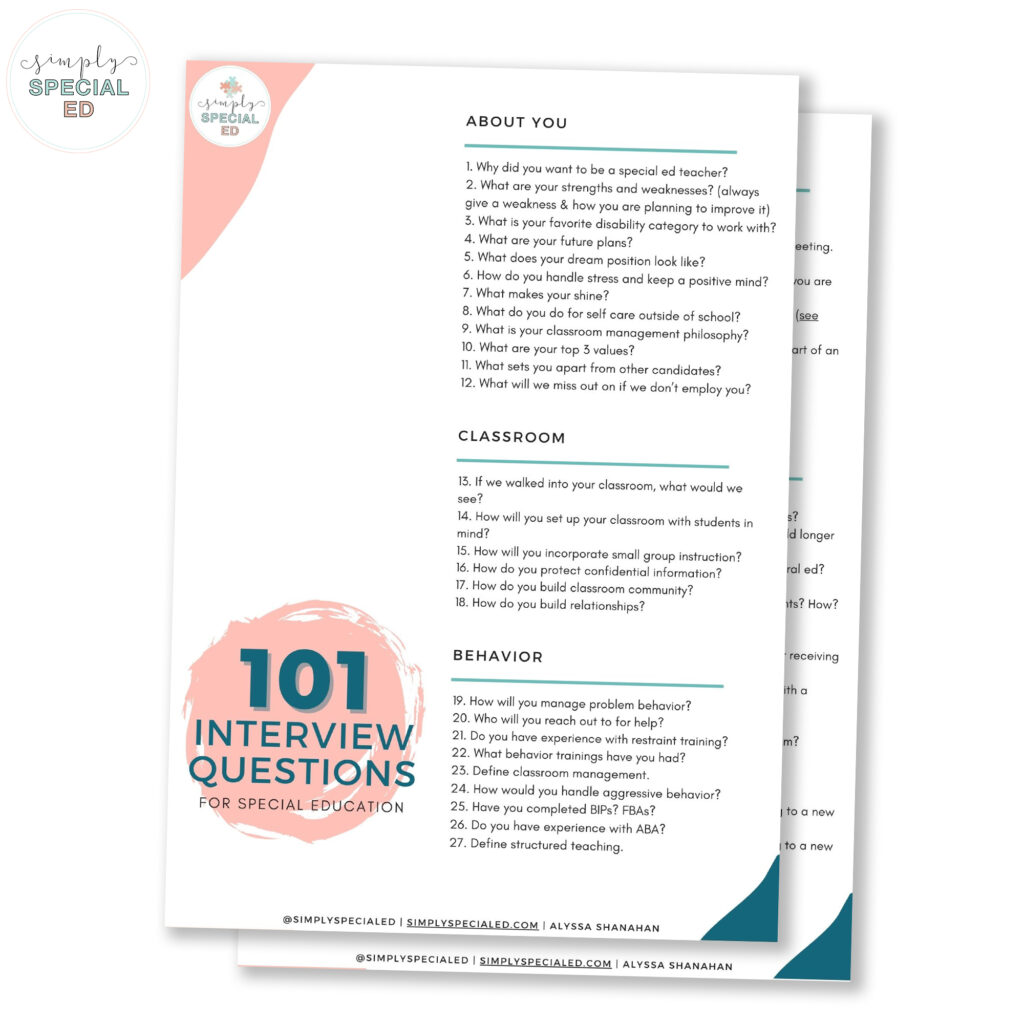 interview prep questions sheet download