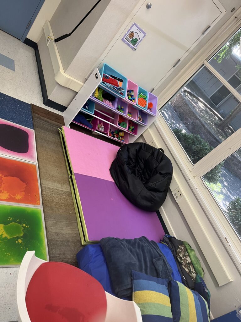 early intervention preschool classroom calm corner