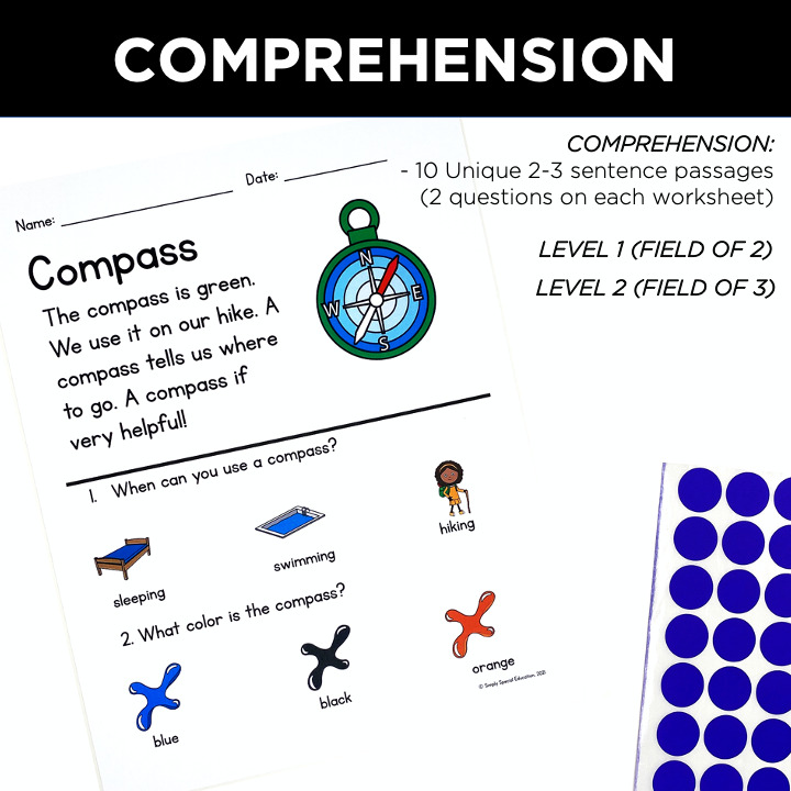 Here is everything you need for the best camping theme and lesson plans in your ESY special education classroom this summer!