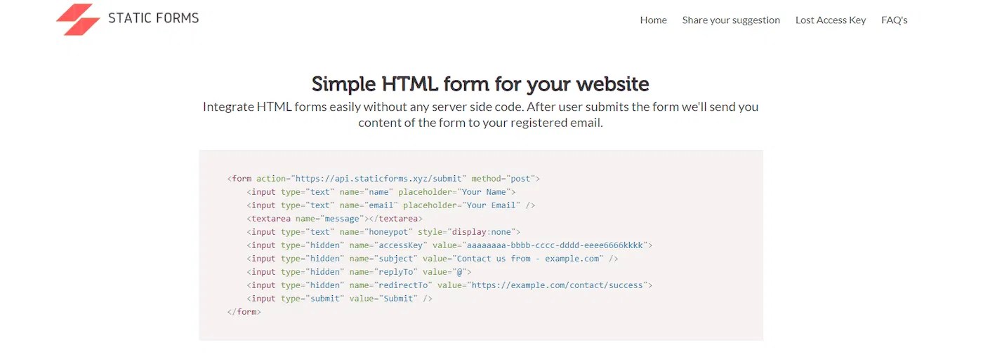 8 Tools to Use Forms on a Static Site Simply Static