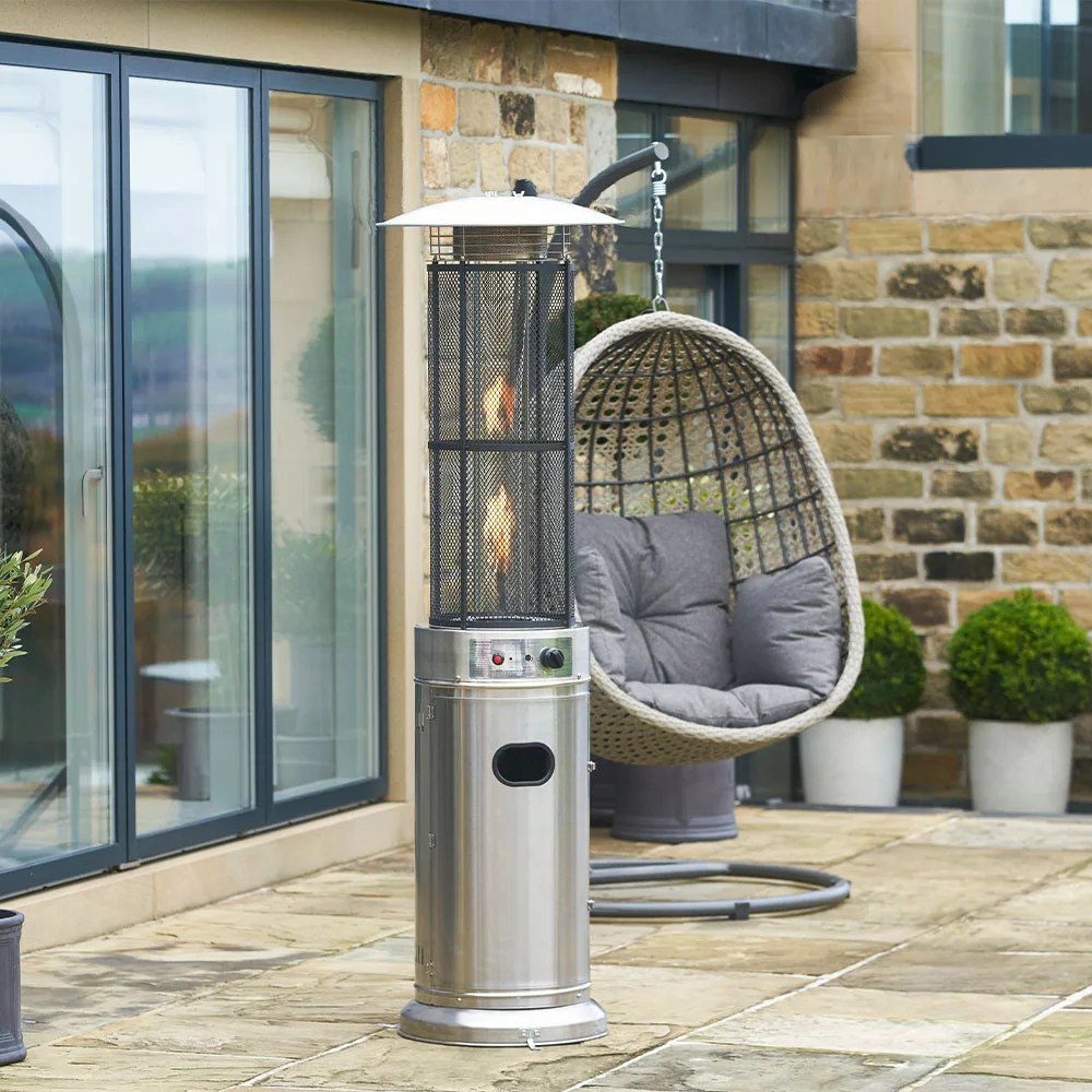 Cosi Stainless Steel Cylinder Patio Heater Simply Stoves