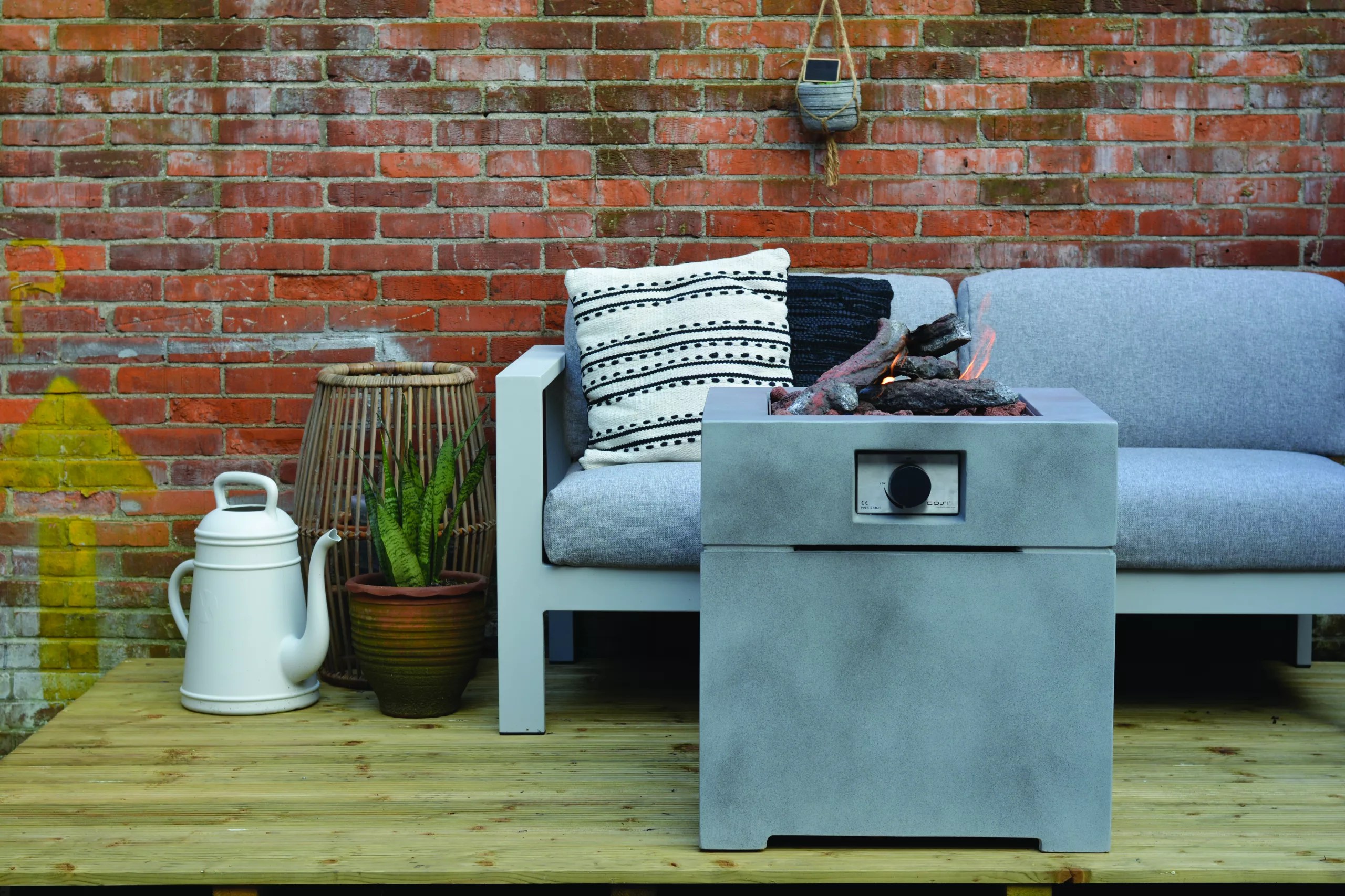 Cosibrixx 60 Concrete Effect Fire Pit Simply Stoves