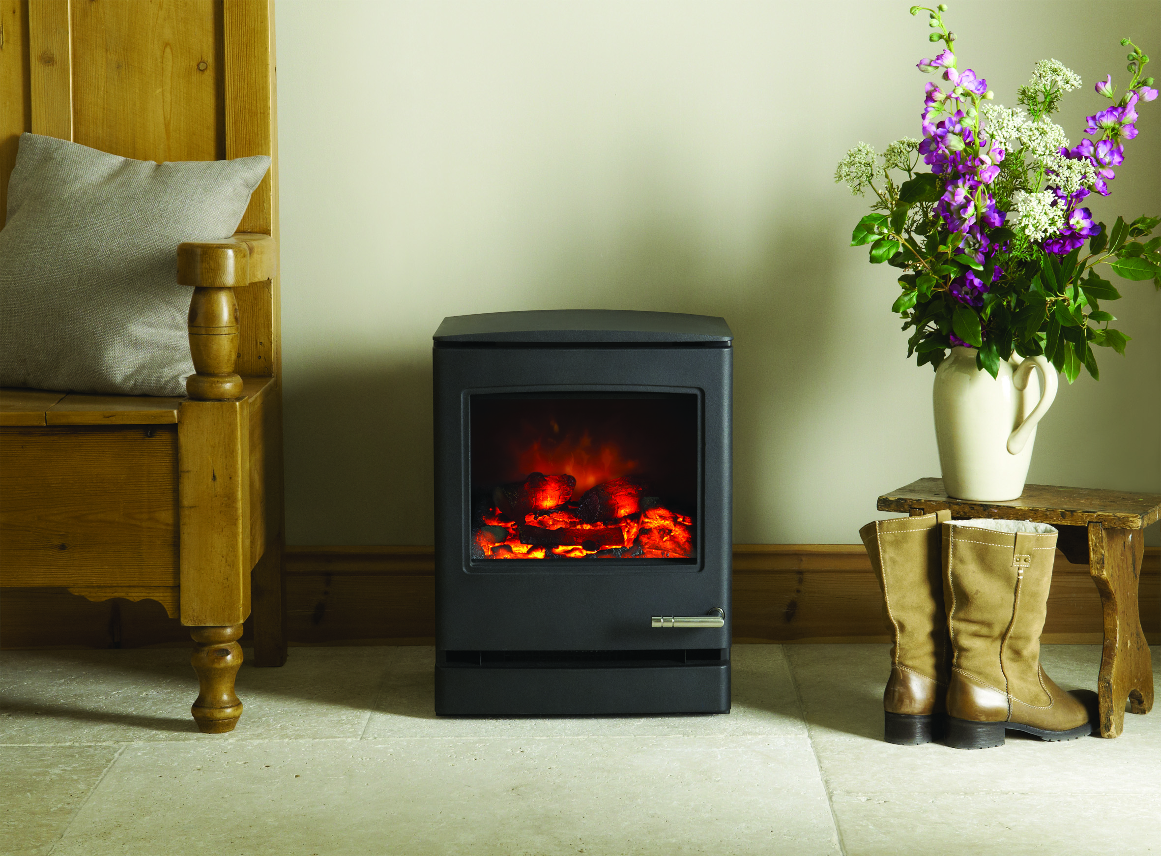 Yeoman CL5 Electric Stove in Matt Black Simply Stoves
