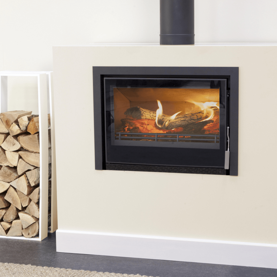 Mendip Christon 750 SE Inset Wood Burning Stove with 3 Sided Frame