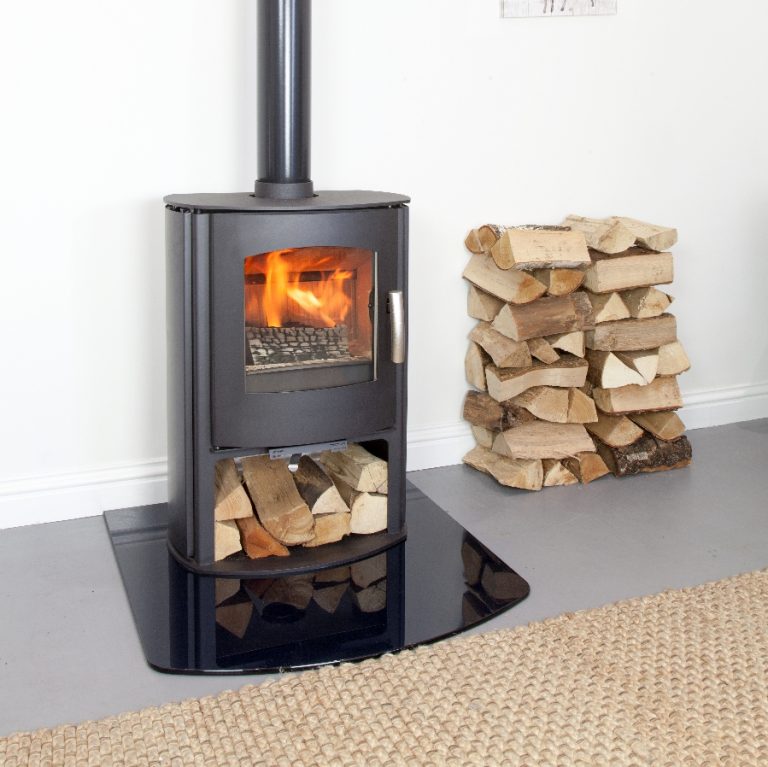 Mendip Churchill 5 SE Convection Multi Fuel Eco Stove with Log Store