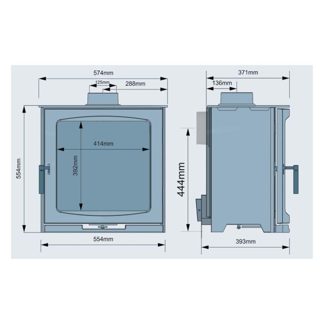 Ekol Edge Wood Stove Simply Stoves