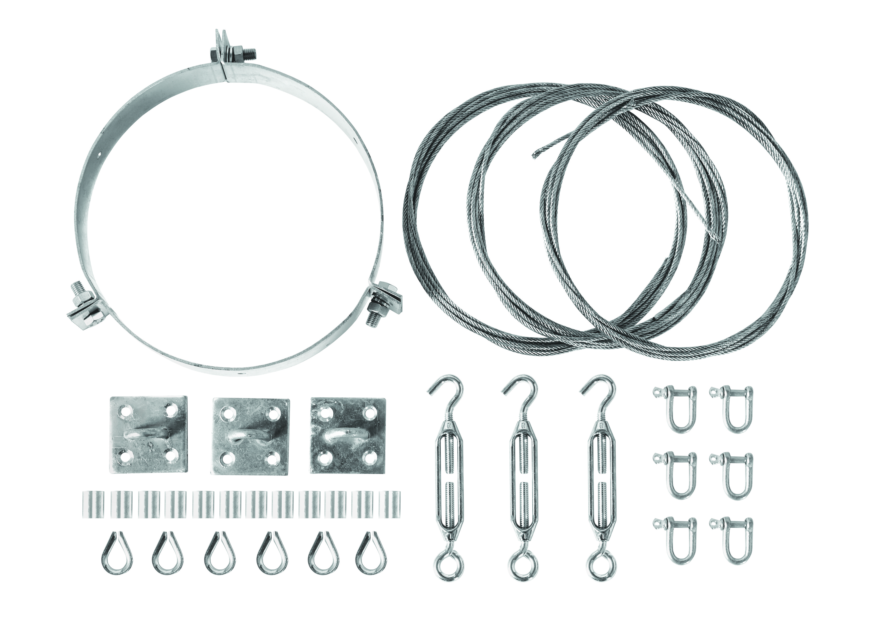 Stovax Professional XQ 7" Guy Wire Kit including Support Bracket in
