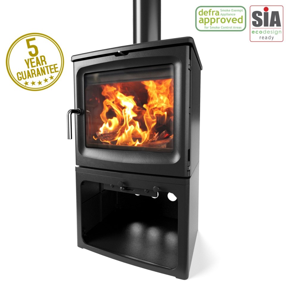 Saltfire Peanut 8 Tall Wood Burning Stove Simply Stoves