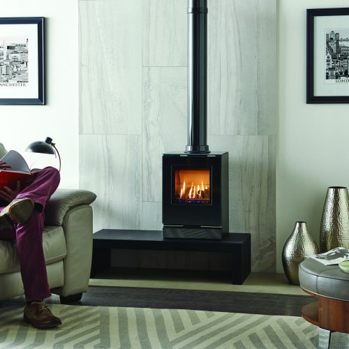Gazco Vision Medium Log Top Conventional LPG Stove Simply Stoves