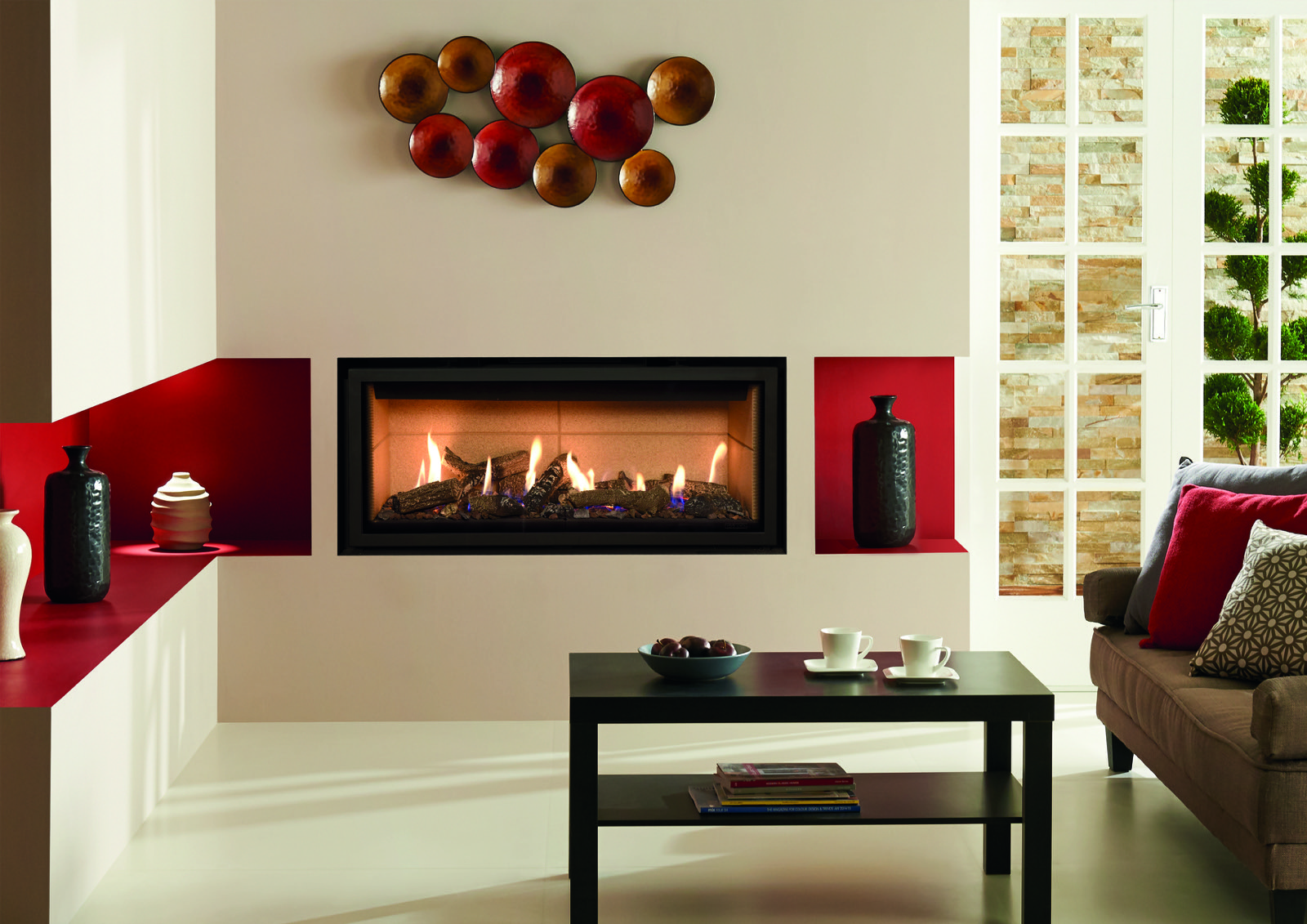 Gazco Studio 2, Conventional Flue, Natural Gas, Glass Fronted Gas Fire