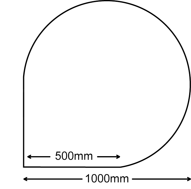 Black Teardrop Glass Hearth / Floor Plate Simply Stoves