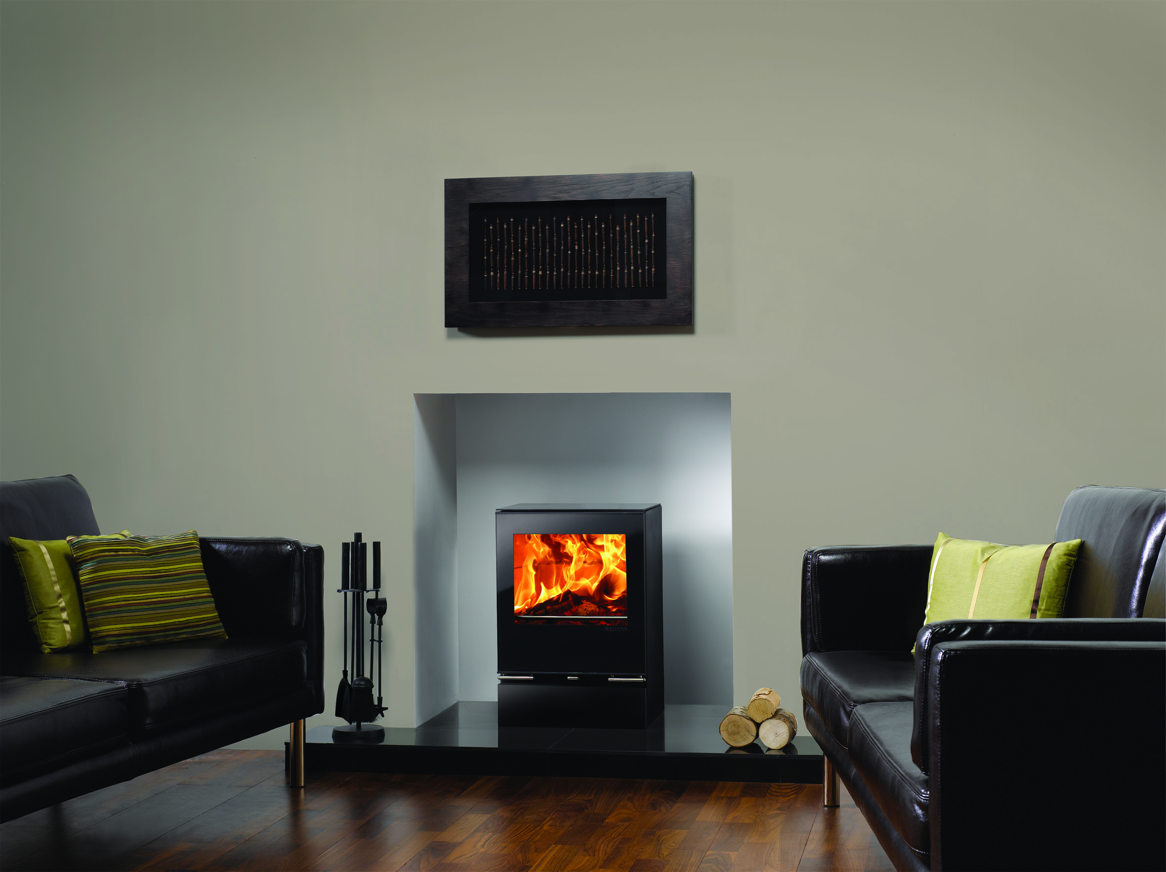 Stovax Riva Vision Small Multi Fuel and Wood Burning Stoves Ceramic