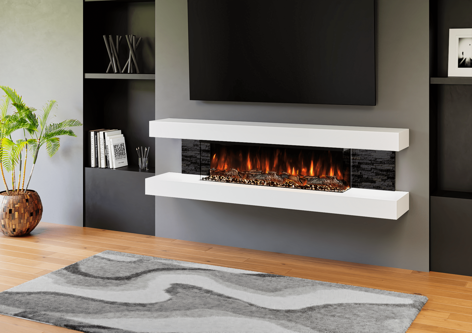 Evolution Fires Model EF3SERG Electric Fireplaces, 59 OFF