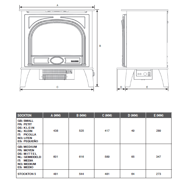 Gazco Stockton2 Medium Electric Stove Simply Stoves